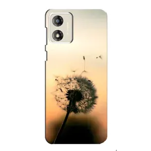 Силиконовый Чехол с одуванчиками на Motorola MOTO E13 (Роздумаханый одуванчик)