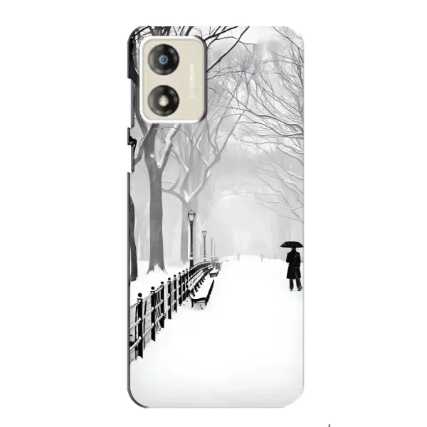 Чехол с рисунком «Снегом замело» для Motorola MOTO E13 Чехол с рисунком «Снегом замело» для Motorola MOTO E13
