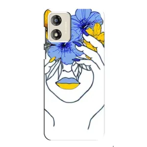 Чохол на Motorola MOTO E13 (Український дизайн) (Українка на всю голову)