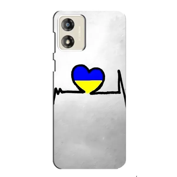Чехол с рисунком «Украинская кардиограмма» для Motorola MOTO E13 Чехол с рисунком «Украинская кардиограмма» для Motorola MOTO E13