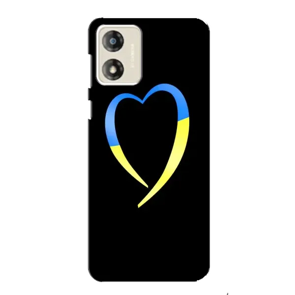 Чехол с рисунком «Украинское сердце» для Motorola MOTO E13 Чехол с рисунком «Украинское сердце» для Motorola MOTO E13