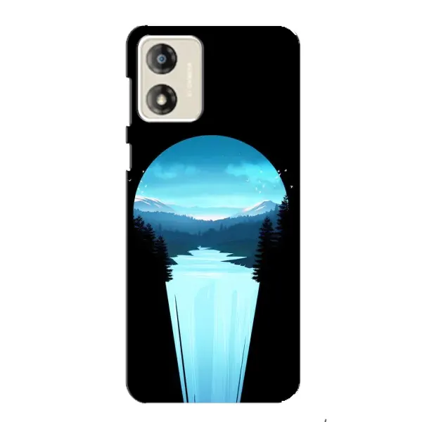 Чехол с рисунком «Синий Водопад» для Motorola MOTO E13 Чехол с рисунком «Синий Водопад» для Motorola MOTO E13