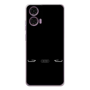 Силіконовий бампер з картинкою машини на Motorola Moto E14 (Сілует Audi)