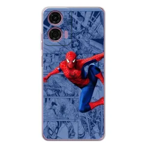 Силиконовый Чехол для Motorola Moto E14 (Человек Паук)