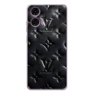 Текстурный Чехол Louis Vuitton для Мото Е14 (Черный ЛВ)