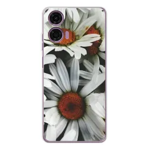 Чохол з ромашками на Motorola Moto E14 (Квіти Ромашки)