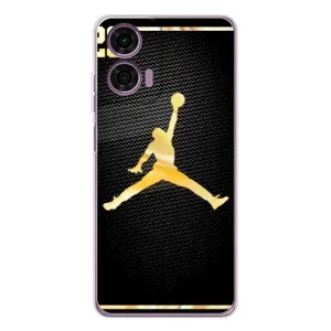 Силиконовый Чехол Nike Air Jordan на Мото Е14 (Джордан 23)