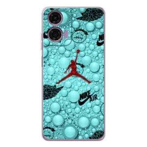 Силиконовый Чехол Nike Air Jordan на Мото Е14 (Джордан Найк)