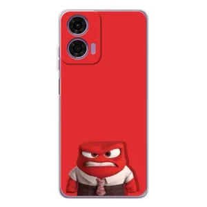 Чехол Головоломка для Motorola Moto E14 - (AlphaPrint) (Гнев)