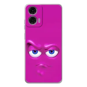 Силиконовые Чехлы (смешные стикеры) для Motorola Moto E14 (Хитрая мордочка)