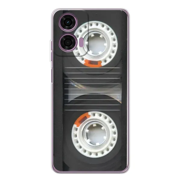 Чехол с рисунком «Кассета магнитофона» для Motorola Moto E14 Чехол с рисунком «Кассета магнитофона» для Motorola Moto E14