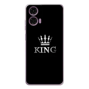 Чехол (Корона на чёрном фоне) для Мото Е14 (KING)
