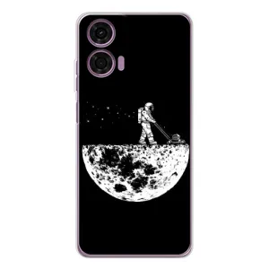 Силіконовый Чохол з принтом "Космонавти" на Motorola Moto E14 (Космонавт)