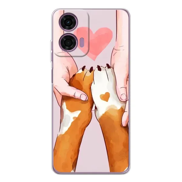 Чехол с рисунком «Любовь к собакам» для Motorola Moto E14 Чехол с рисунком «Любовь к собакам» для Motorola Moto E14