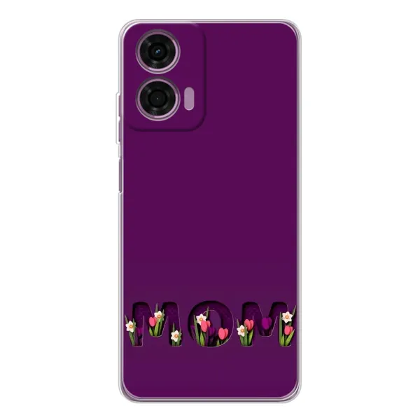 Чехол с рисунком «Мама с цветами» для Motorola Moto E14 Чехол с рисунком «Мама с цветами» для Motorola Moto E14