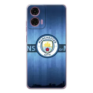 Силиконовые Чехлы принт Футбол на Motorola Moto E14 (ManCity)