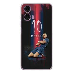 Чехол (TPU) с Футболистом на Motorola Moto E14 (MBAPPE 10)