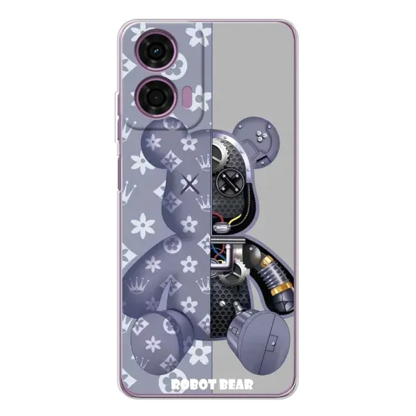 Чехол с рисунком «Медведь Louis Vuitton» для Motorola Moto E14