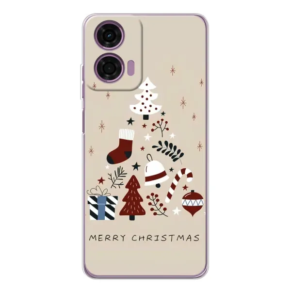 Чехол с рисунком «Merry Christmas» для Motorola Moto E14 Чехол с рисунком «Merry Christmas» для Motorola Moto E14