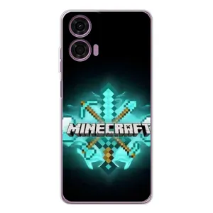 Чехол майнкрафт для Motorola Moto E14 (MineCraft 2)