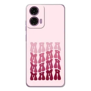 Чехлы на день мамы для Мото Е14 (Надпись мама)