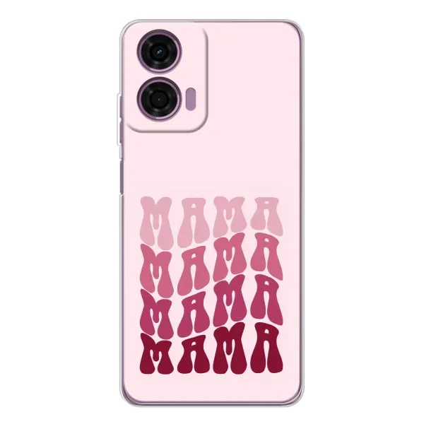 Чехол с рисунком «Надпись мама» для Motorola Moto E14 Чехол с рисунком «Надпись мама» для Motorola Moto E14