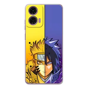 Купить Чохли на телефон з принтом Anime для Motorola Moto E14 (Naruto Vs Sasuke)
