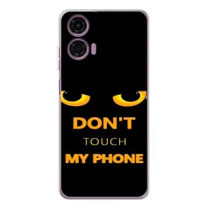 Чохол з Прикольним Принтом на Motorola Moto E14 (Не чіпай мій телефон)