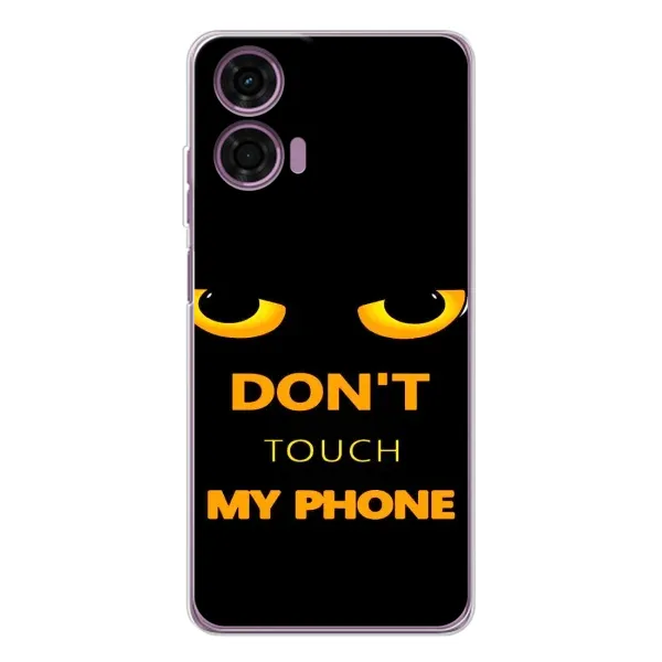 Чехол с рисунком «Не трогай мой телефон» для Motorola Moto E14 Чехол с рисунком «Не трогай мой телефон» для Motorola Moto E14