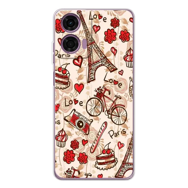 Чехол с рисунком «Париж мечта» для Motorola Moto E14 Чехол с рисунком «Париж мечта» для Motorola Moto E14