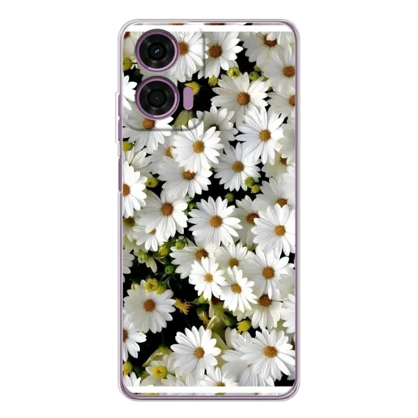 Чехол с рисунком «Рамка в ромашках» для Motorola Moto E14 Чехол с рисунком «Рамка в ромашках» для Motorola Moto E14