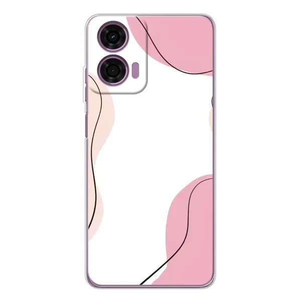 Чехол с рисунком «Розовый фон» для Motorola Moto E14 Чехол с рисунком «Розовый фон» для Motorola Moto E14