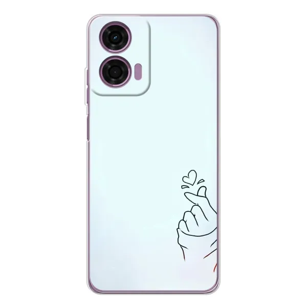 Чехол с рисунком «Сердце на голубом» для Motorola Moto E14 Чехол с рисунком «Сердце на голубом» для Motorola Moto E14