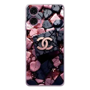 Чехол (Dior, Prada, YSL, Chanel) для Motorola Moto E14 (Шанель)