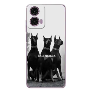 Чехол ДОБЕРМАН для Motorola Moto E14 (Три добермана)