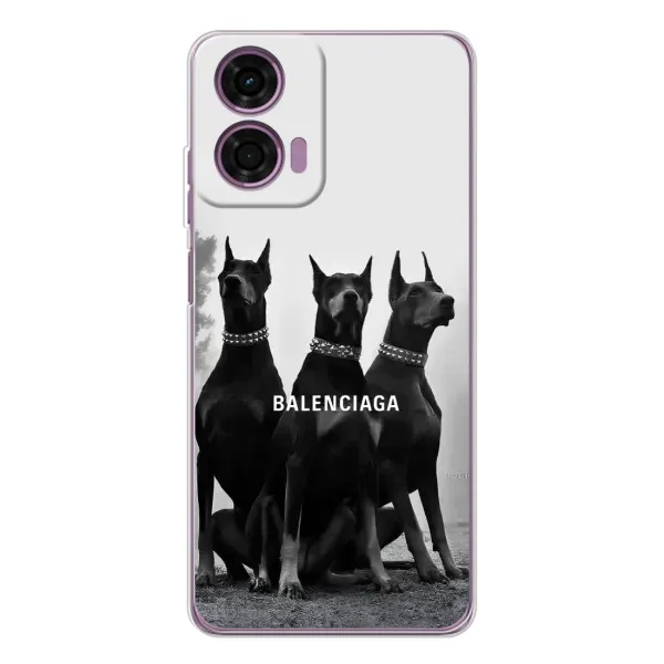 Чехол с рисунком «Три добермана» для Motorola Moto E14 Чехол с рисунком «Три добермана» для Motorola Moto E14