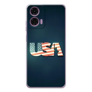 Чохол Прапор USA для Motorola Moto E14 (USA)