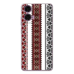 Силиконовый Чехол на Motorola Moto E14 с картинкой Вышиванки (Вышиваночки)