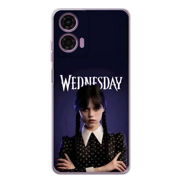 Чехол с рисунком «Wednesdey» для Motorola Moto E14 Чехол с рисунком «Wednesdey» для Motorola Moto E14