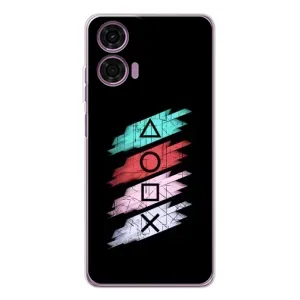 Чехол КИБЕРСПОРТ для Motorola Moto E14 (Значки Sony)