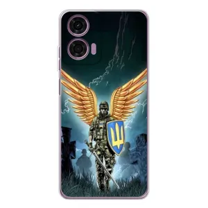 Патриотический Чехол для Motorola Moto E14 (ЗСУ з крильями)