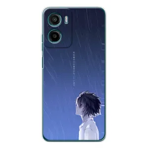 Чехол с персонажами АНИМЕ на Motorola Moto E15 (Anime L)