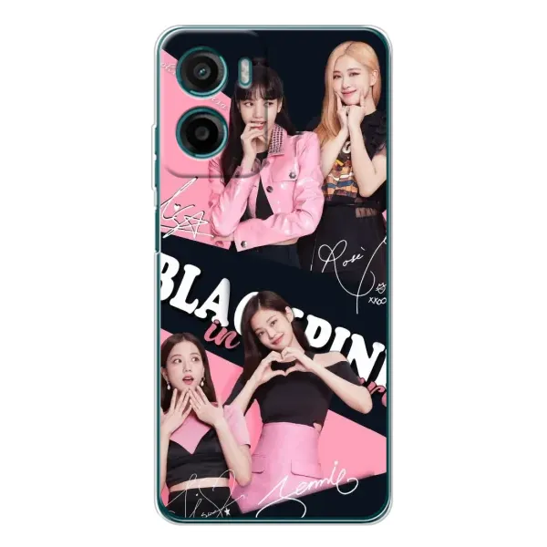 Чехол с рисунком «BLACKPINK» для Motorola Moto E15 Чехол с рисунком «BLACKPINK» для Motorola Moto E15