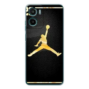 Силиконовый Чехол Nike Air Jordan на Мото Е15 (Джордан 23)