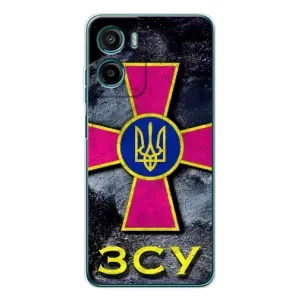 ЗСУ Чехлы (TPU) для Motorola Moto E15 (Лого ЗСУ)