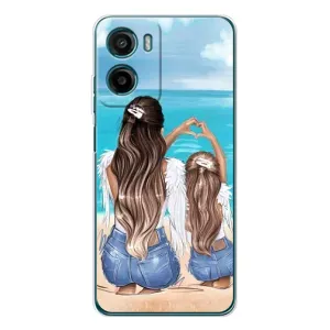 Чохли для МАМИ на Motorola Moto E15 (Мама і дочка)