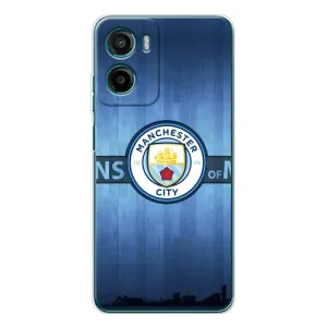 Силиконовые Чехлы принт Футбол на Motorola Moto E15 (ManCity)
