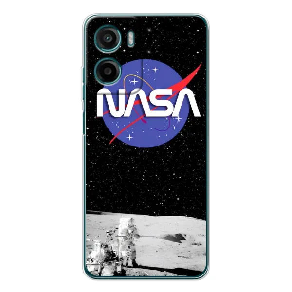 Чехол с рисунком «Nasa на луне» для Motorola Moto E15 Чехол с рисунком «Nasa на луне» для Motorola Moto E15