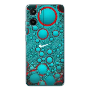 Силиконовый Чехол на Motorola Moto E15 с картинкой Nike (Найк зеленый)
