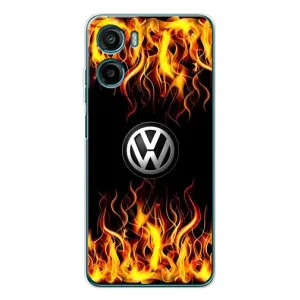 Чохол "Фольксваген" для Motorola Moto E15 (Вогняний Лого)